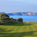 Luxus Gruppenreisen Golfreisen Griechenland Golfplatz Green Meer Costa Navarino