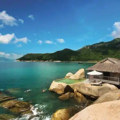 Luxusreise Vietnam Six Senses Pool Felsen Flitterwochen, Abkühlung, Pools