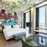 Das neue Design, Bett Suite Wandgemälde Luxus Hotel Frankfurt, Design