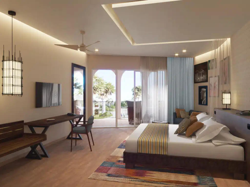 Luxusreise in Afrika: Luxuriöse Suiten im Resort und Spa