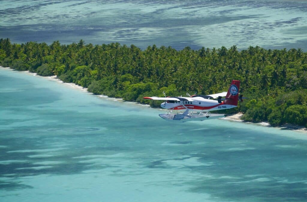 Flug Luxus Flugzeug Malediven Privatinsel