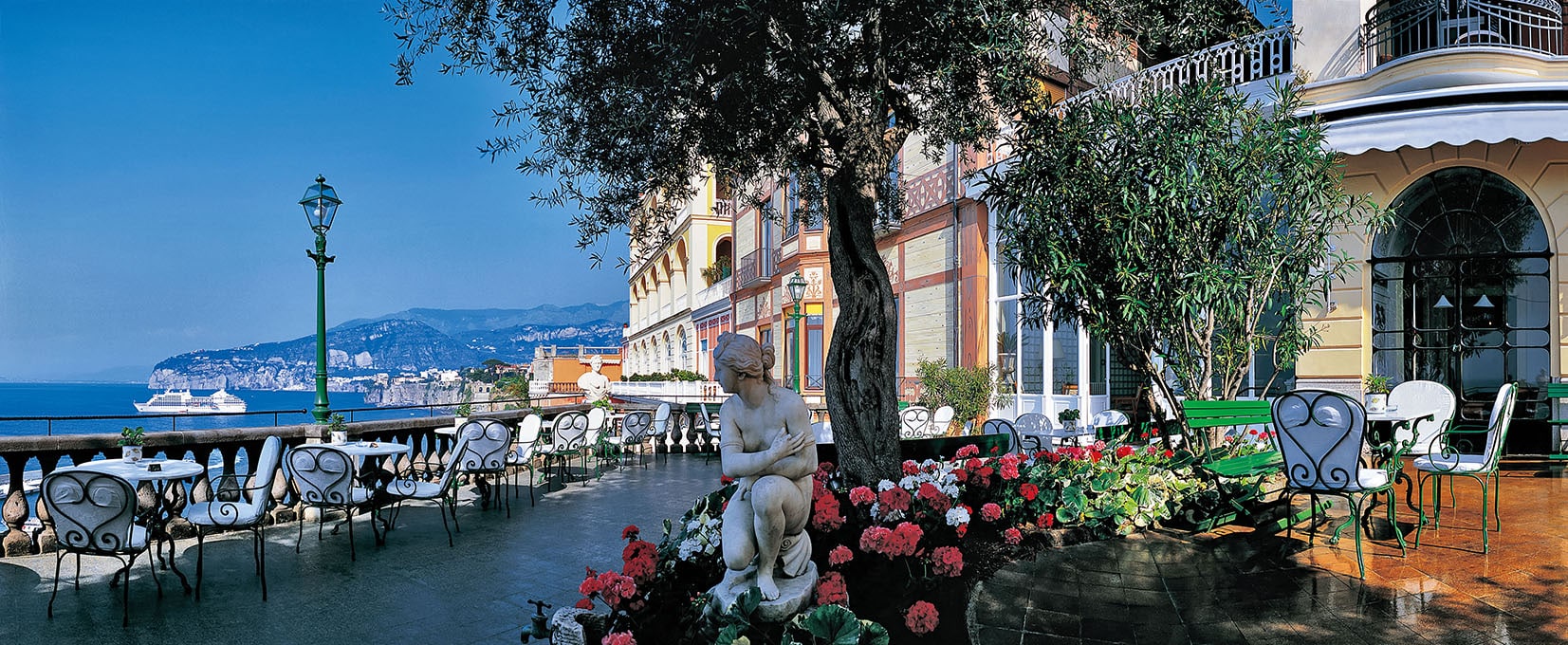 Panorama Sicht Terrasse Amalfi Küste Hotel Excelsior Vittoria