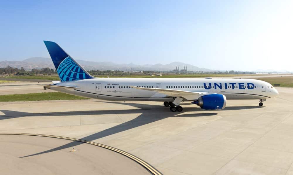 Die Boeing 787-9 Dreamliner von United Airlines steht bereit für den ersten Einsatz des neuen Elevated-Premiumprodukts auf der Strecke zwischen Zürich und San Francisco.