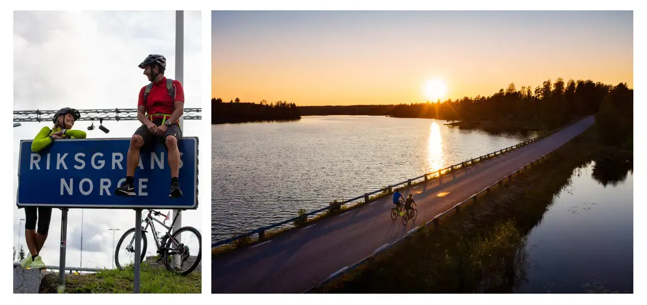 Glamping Värmland: 6 exklusive Wildnis-Erlebnisse in Schweden Grenzüberschreitende Radtouren auf dem Unionsleden führen Aktivurlauber durch die schwedisch norwegische Wildnis zwischen Karlstad und Moss (Quelle: Visit Värmland).