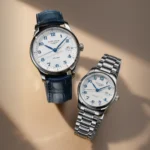 Die Zeitmesser der Longines Master Collection zeigen das markante Muster «Gerstenkorn» auf den versilberten Zifferblättern (Quelle: Longines).