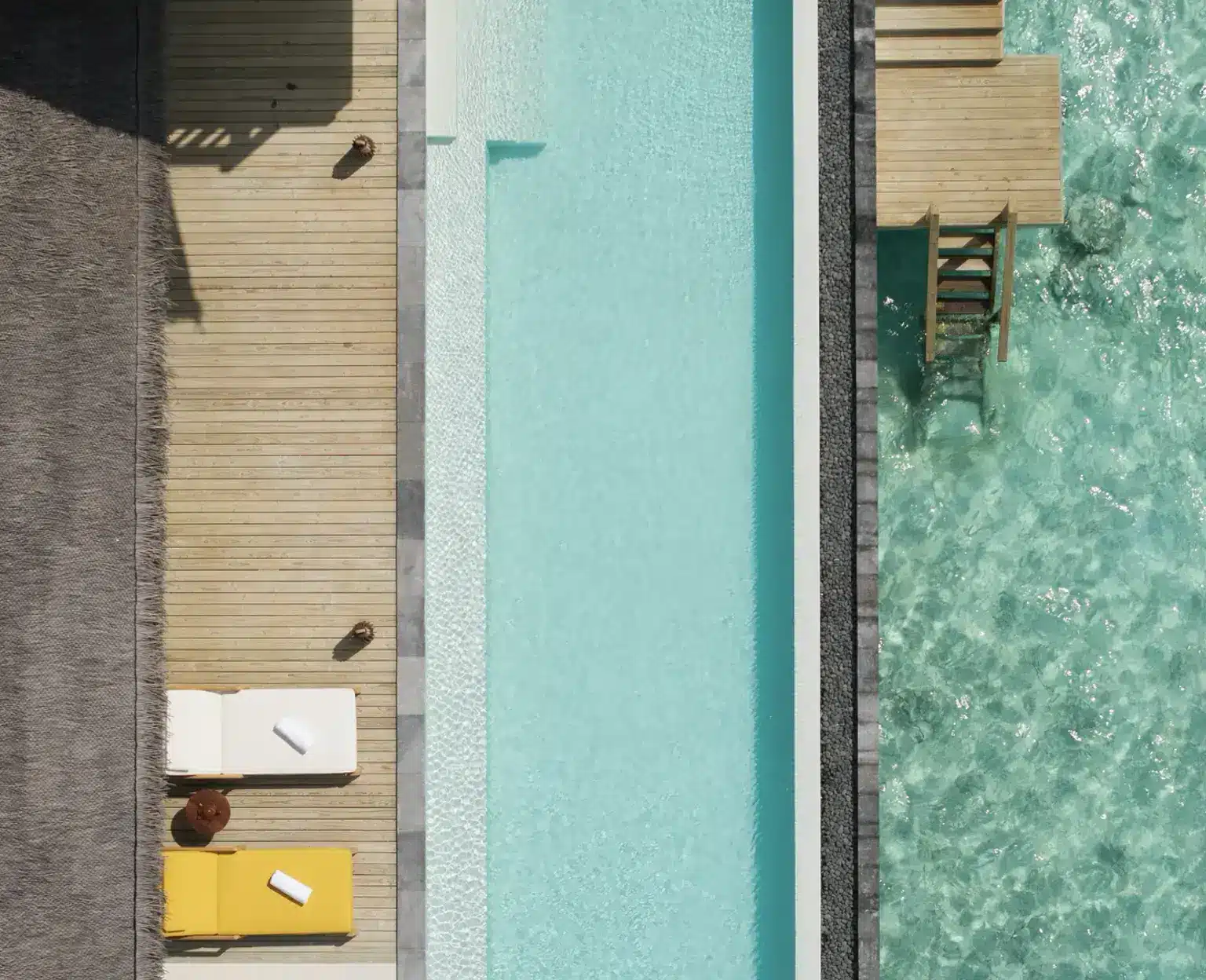 Don Maaga Maldives: Neues Ultra-Luxusresort im South Malé Atoll 2027 Don Maaga Maldives: Overwater-Villa mit privatem Pool über der Lagune im South Malé Atoll (Quelle: SIX & SIX PRIVATE ISLANDS)
