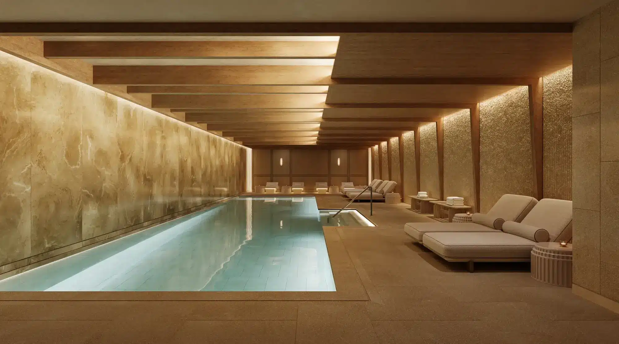 Six Senses Neueröffnungen 2027: Vier neue Hotels in Europa und Nahost 15 Meter langer Indoorpool im Spa des Six Senses Milan
