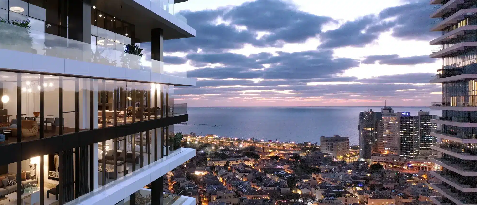 Six Senses Neueröffnungen 2027: Vier neue Hotels in Europa und Nahost Ausblick vom Six Senses Tel Aviv über die Stadt bis zum Mittelmeer