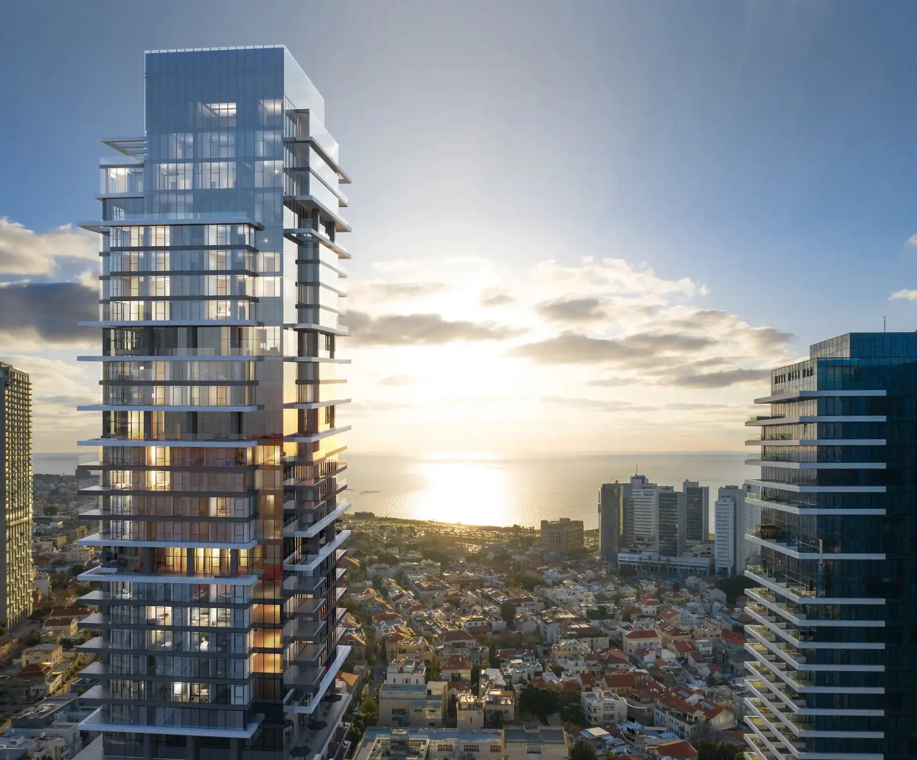 Six Senses Neueröffnungen 2027: Vier neue Hotels in Europa und Nahost Six Senses Tel Aviv: moderner Turm über historischen Gebäuden von 1909